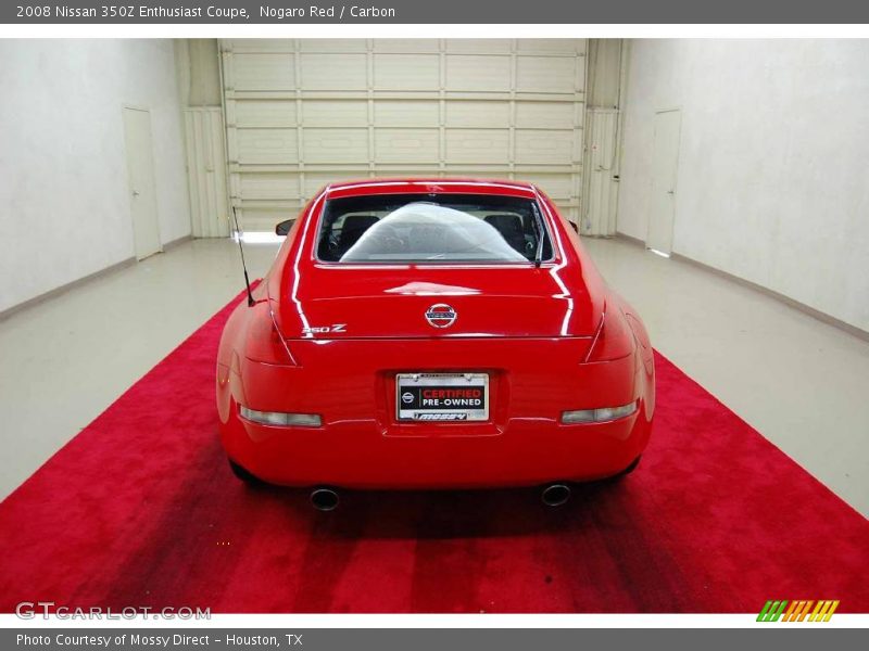 Nogaro Red / Carbon 2008 Nissan 350Z Enthusiast Coupe
