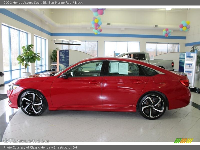 San Marino Red / Black 2021 Honda Accord Sport SE
