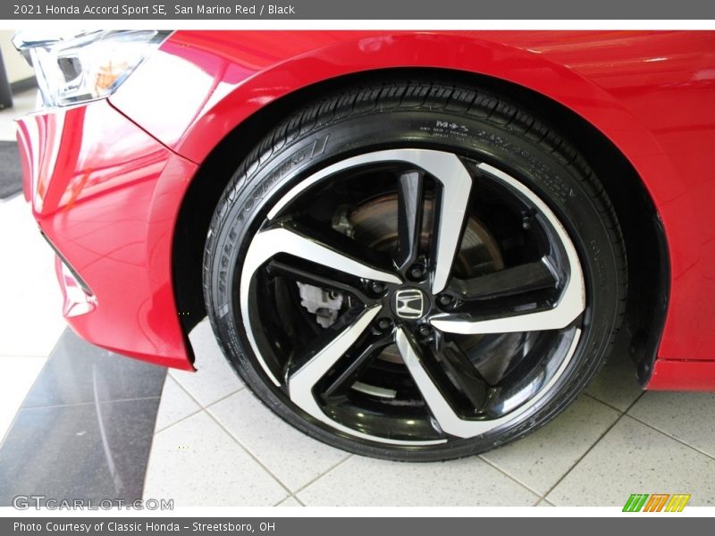 San Marino Red / Black 2021 Honda Accord Sport SE