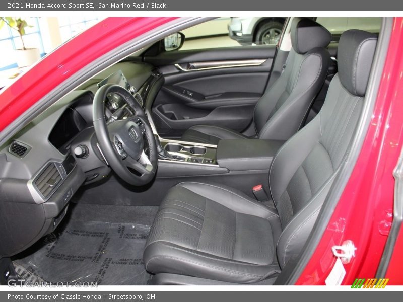 San Marino Red / Black 2021 Honda Accord Sport SE
