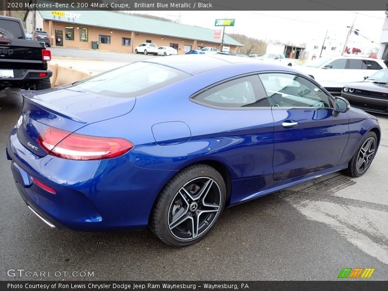 Brilliant Blue Metallic / Black 2020 Mercedes-Benz C 300 4Matic Coupe