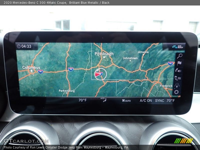 Navigation of 2020 C 300 4Matic Coupe