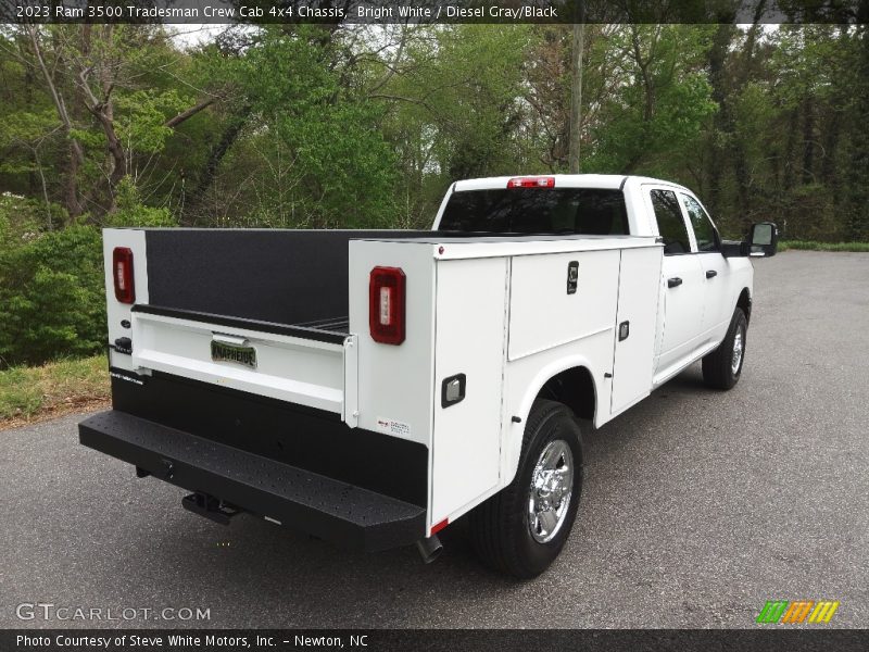 Bright White / Diesel Gray/Black 2023 Ram 3500 Tradesman Crew Cab 4x4 Chassis