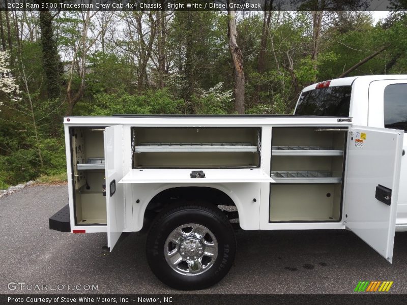 Bright White / Diesel Gray/Black 2023 Ram 3500 Tradesman Crew Cab 4x4 Chassis
