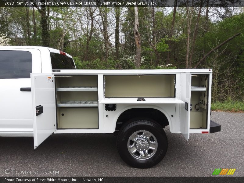 Bright White / Diesel Gray/Black 2023 Ram 3500 Tradesman Crew Cab 4x4 Chassis