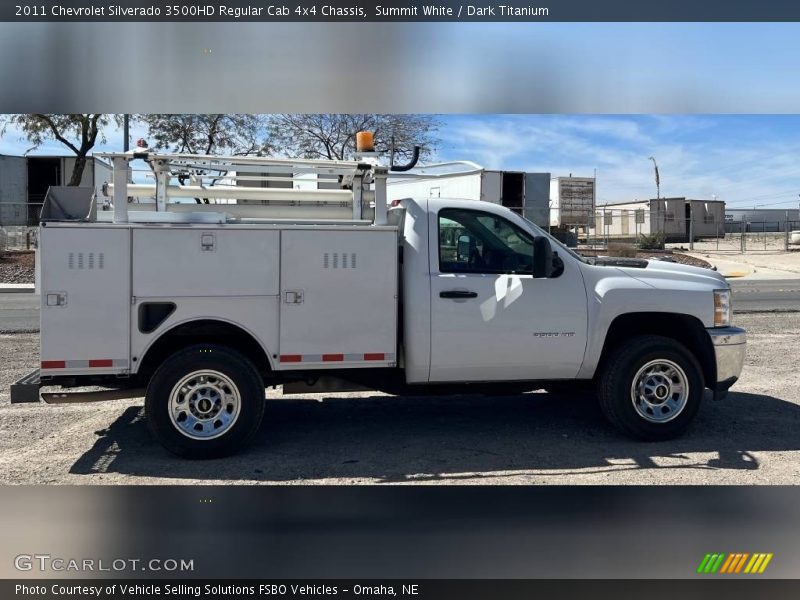Summit White / Dark Titanium 2011 Chevrolet Silverado 3500HD Regular Cab 4x4 Chassis