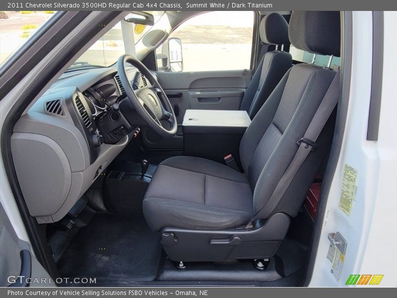 Summit White / Dark Titanium 2011 Chevrolet Silverado 3500HD Regular Cab 4x4 Chassis