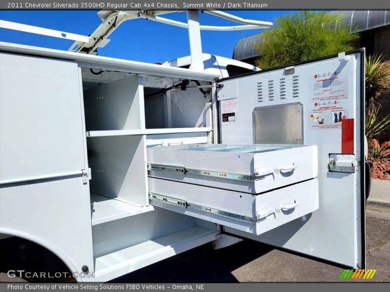 Summit White / Dark Titanium 2011 Chevrolet Silverado 3500HD Regular Cab 4x4 Chassis