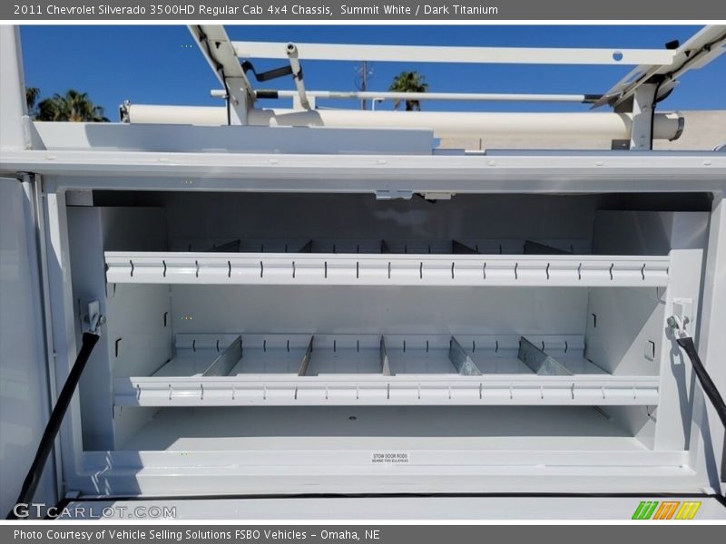 Summit White / Dark Titanium 2011 Chevrolet Silverado 3500HD Regular Cab 4x4 Chassis