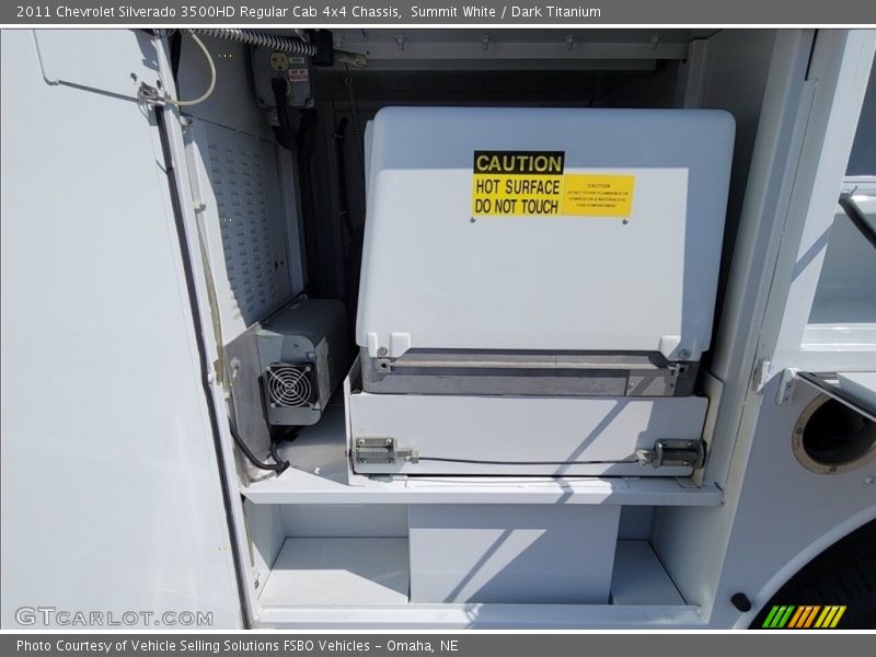 Summit White / Dark Titanium 2011 Chevrolet Silverado 3500HD Regular Cab 4x4 Chassis