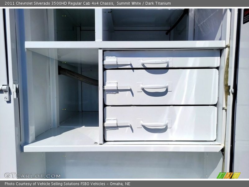 Summit White / Dark Titanium 2011 Chevrolet Silverado 3500HD Regular Cab 4x4 Chassis