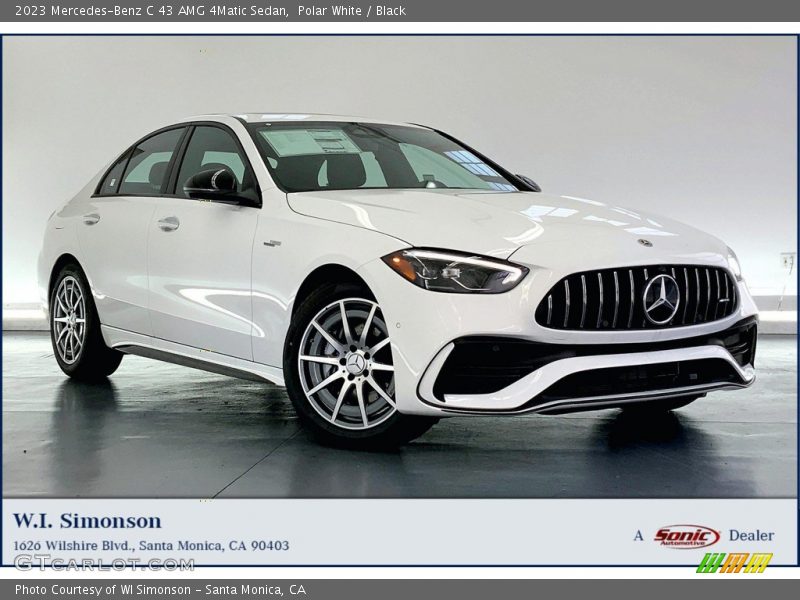 Polar White / Black 2023 Mercedes-Benz C 43 AMG 4Matic Sedan