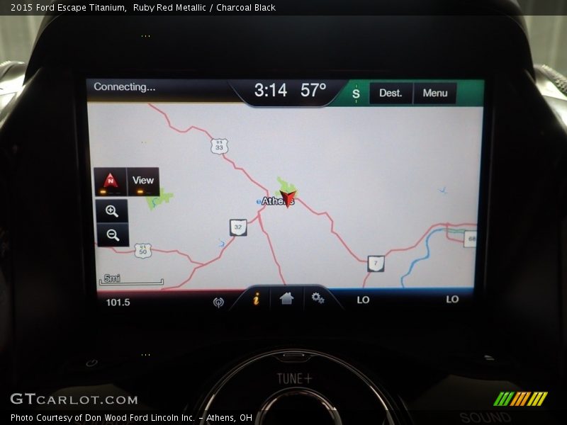 Ruby Red Metallic / Charcoal Black 2015 Ford Escape Titanium