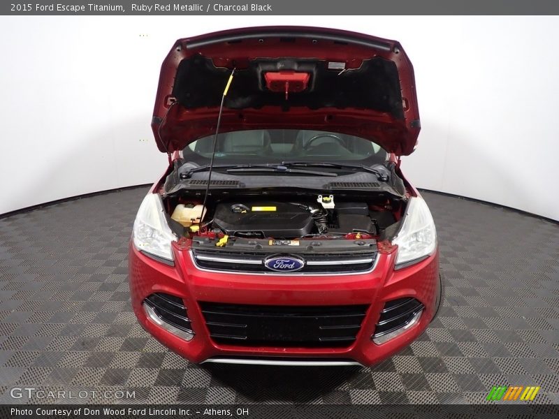 Ruby Red Metallic / Charcoal Black 2015 Ford Escape Titanium