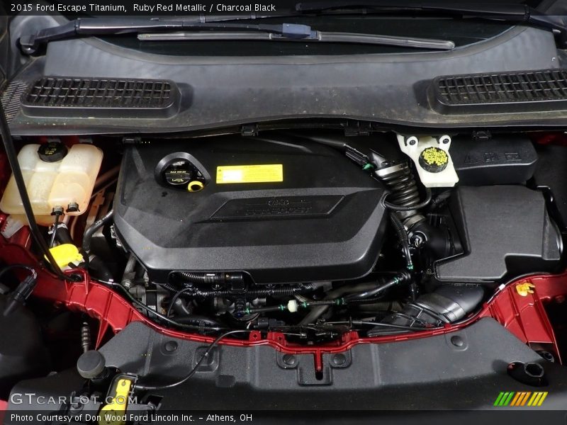 Ruby Red Metallic / Charcoal Black 2015 Ford Escape Titanium