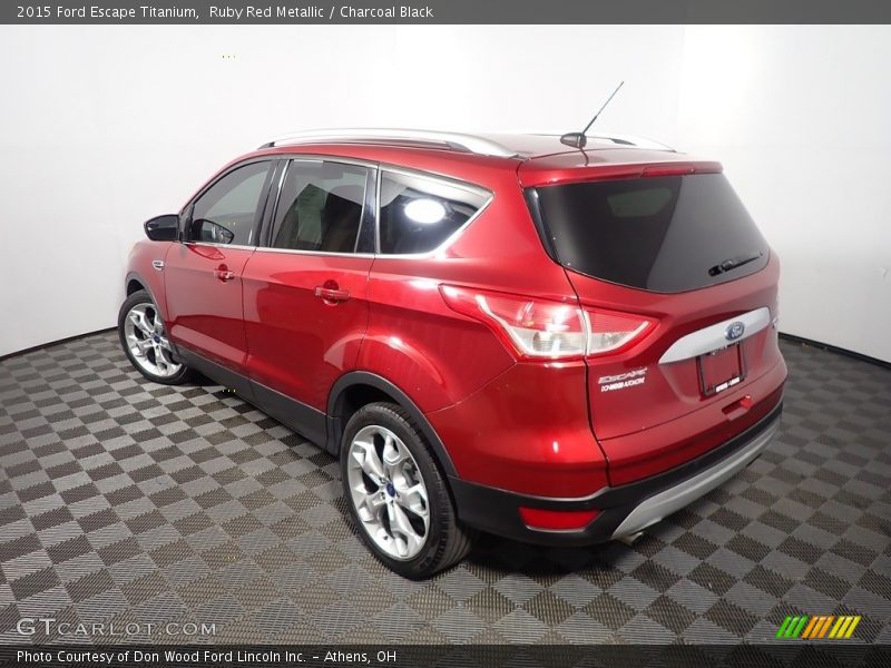 Ruby Red Metallic / Charcoal Black 2015 Ford Escape Titanium