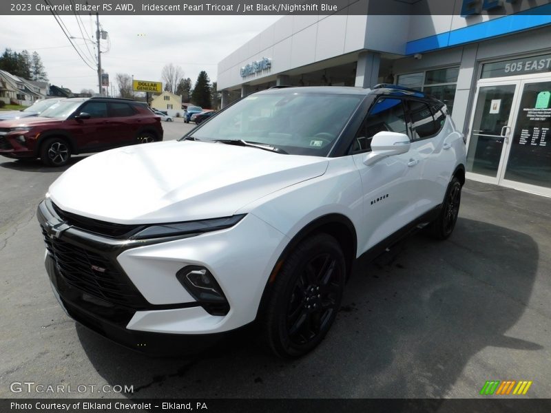 Iridescent Pearl Tricoat / Jet Black/Nightshift Blue 2023 Chevrolet Blazer RS AWD