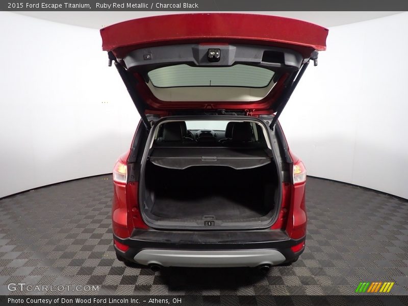 Ruby Red Metallic / Charcoal Black 2015 Ford Escape Titanium