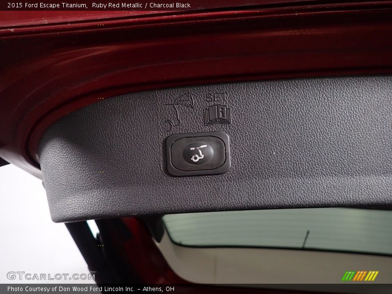 Ruby Red Metallic / Charcoal Black 2015 Ford Escape Titanium
