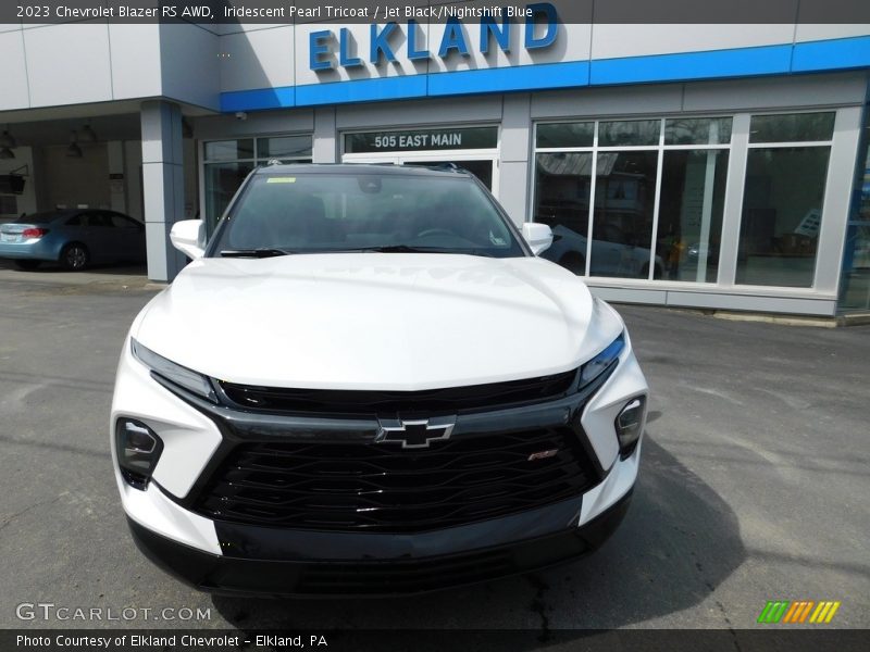 Iridescent Pearl Tricoat / Jet Black/Nightshift Blue 2023 Chevrolet Blazer RS AWD