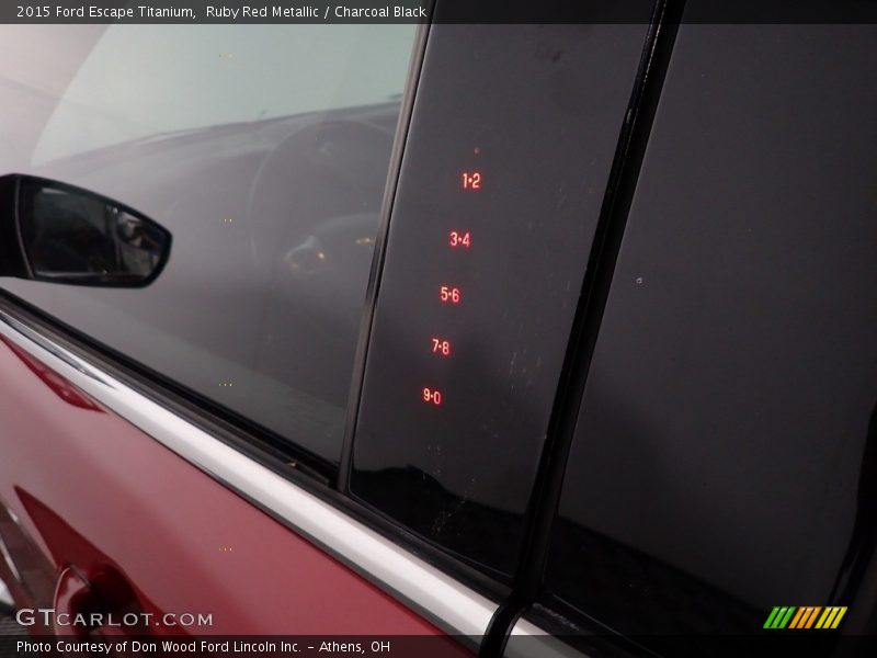 Ruby Red Metallic / Charcoal Black 2015 Ford Escape Titanium