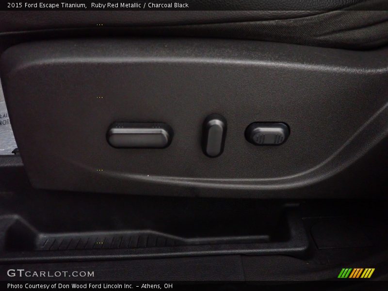 Ruby Red Metallic / Charcoal Black 2015 Ford Escape Titanium