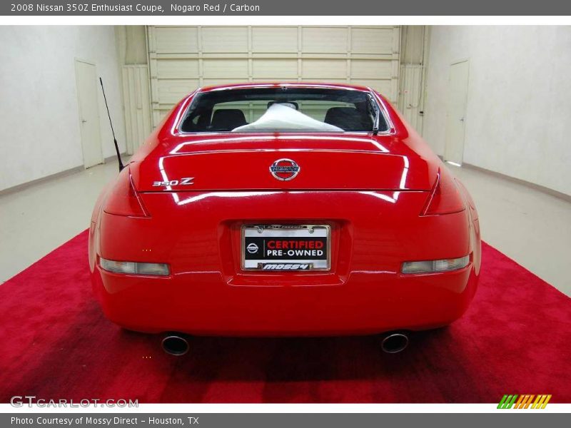 Nogaro Red / Carbon 2008 Nissan 350Z Enthusiast Coupe