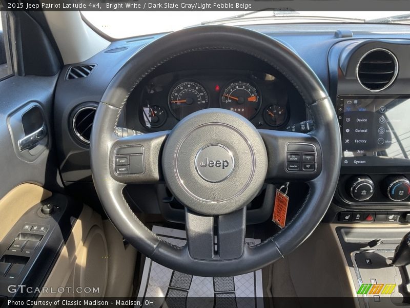 Bright White / Dark Slate Gray/Light Pebble Beige 2015 Jeep Patriot Latitude 4x4