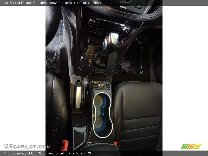 Ruby Red Metallic / Charcoal Black 2015 Ford Escape Titanium