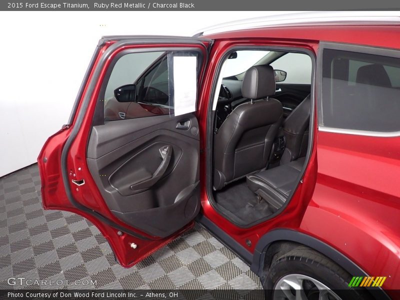 Ruby Red Metallic / Charcoal Black 2015 Ford Escape Titanium
