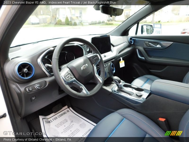 Iridescent Pearl Tricoat / Jet Black/Nightshift Blue 2023 Chevrolet Blazer RS AWD
