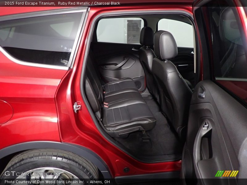 Ruby Red Metallic / Charcoal Black 2015 Ford Escape Titanium