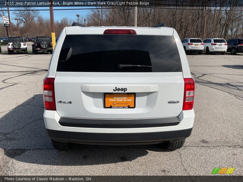 Bright White / Dark Slate Gray/Light Pebble Beige 2015 Jeep Patriot Latitude 4x4