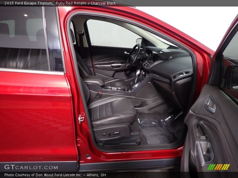 Ruby Red Metallic / Charcoal Black 2015 Ford Escape Titanium