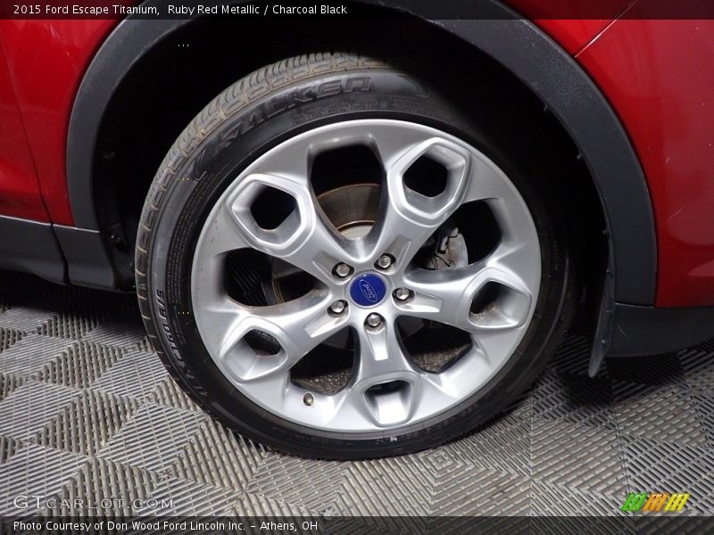 Ruby Red Metallic / Charcoal Black 2015 Ford Escape Titanium