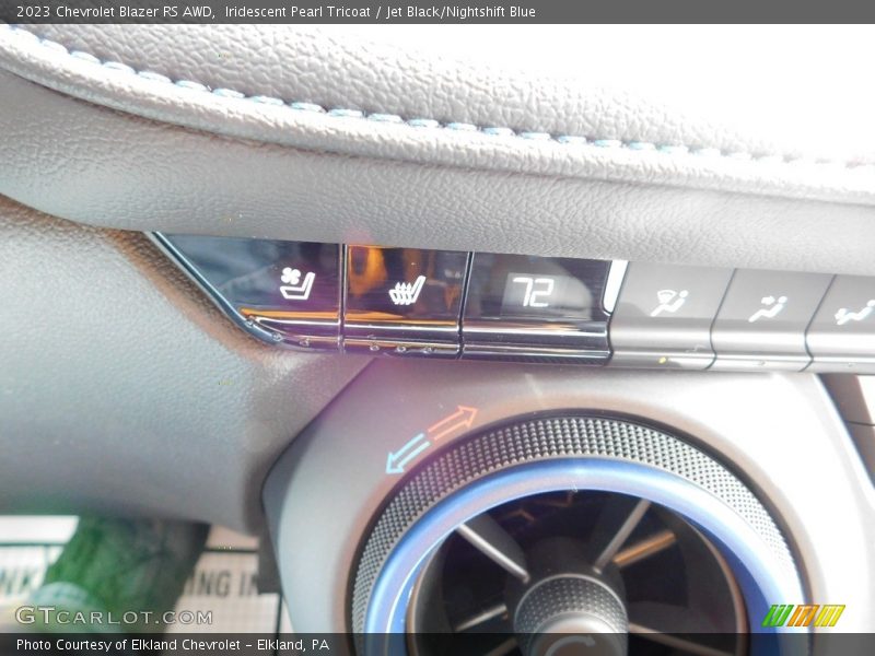 Iridescent Pearl Tricoat / Jet Black/Nightshift Blue 2023 Chevrolet Blazer RS AWD