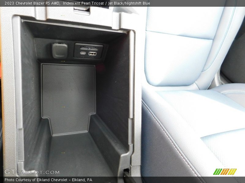 Iridescent Pearl Tricoat / Jet Black/Nightshift Blue 2023 Chevrolet Blazer RS AWD