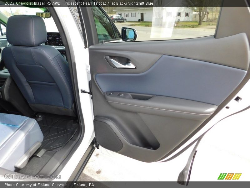 Iridescent Pearl Tricoat / Jet Black/Nightshift Blue 2023 Chevrolet Blazer RS AWD