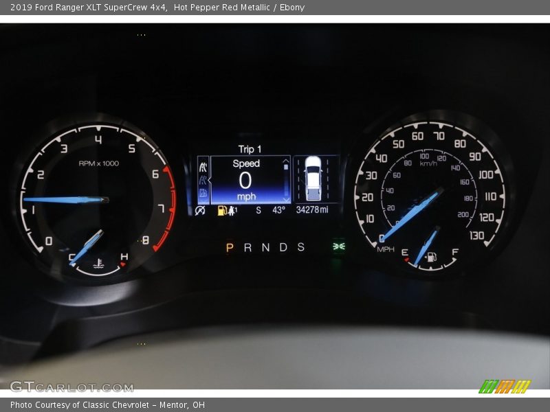 Hot Pepper Red Metallic / Ebony 2019 Ford Ranger XLT SuperCrew 4x4