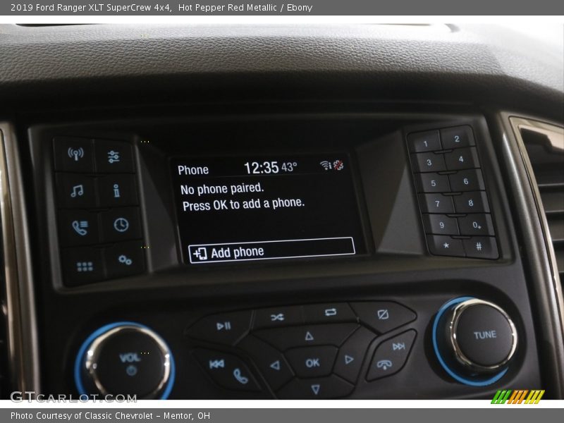 Hot Pepper Red Metallic / Ebony 2019 Ford Ranger XLT SuperCrew 4x4