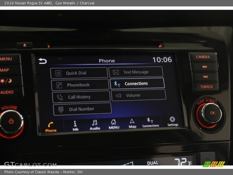 Gun Metallic / Charcoal 2019 Nissan Rogue SV AWD