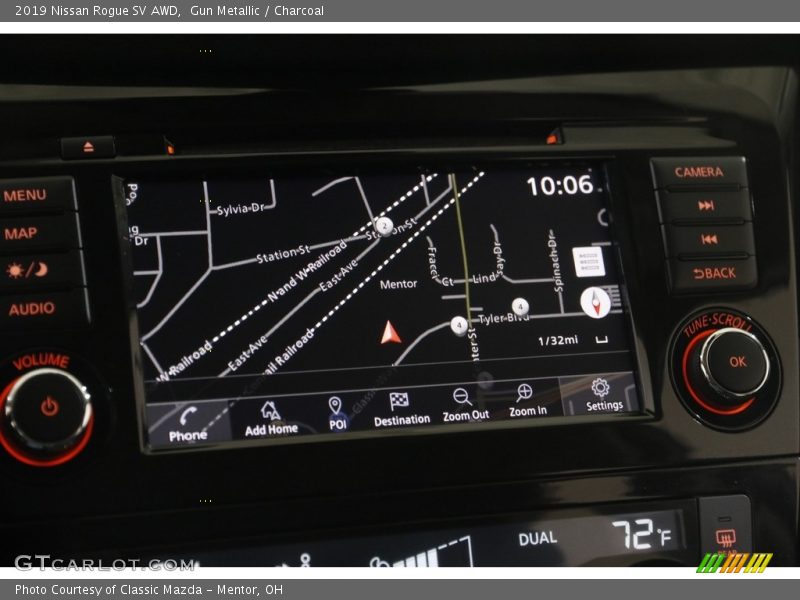 Gun Metallic / Charcoal 2019 Nissan Rogue SV AWD