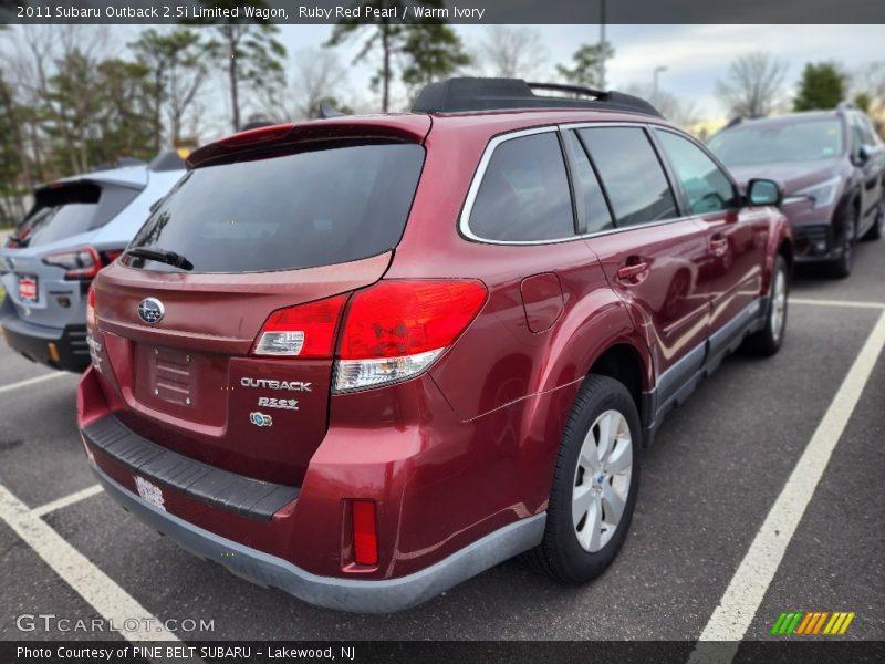 Ruby Red Pearl / Warm Ivory 2011 Subaru Outback 2.5i Limited Wagon