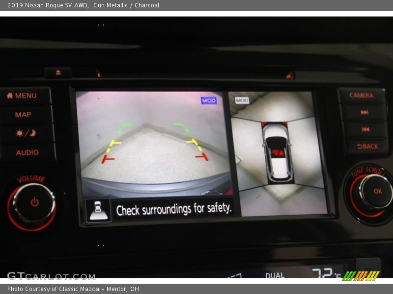 Gun Metallic / Charcoal 2019 Nissan Rogue SV AWD
