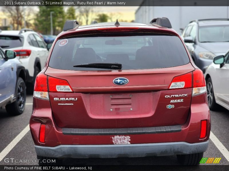 Ruby Red Pearl / Warm Ivory 2011 Subaru Outback 2.5i Limited Wagon