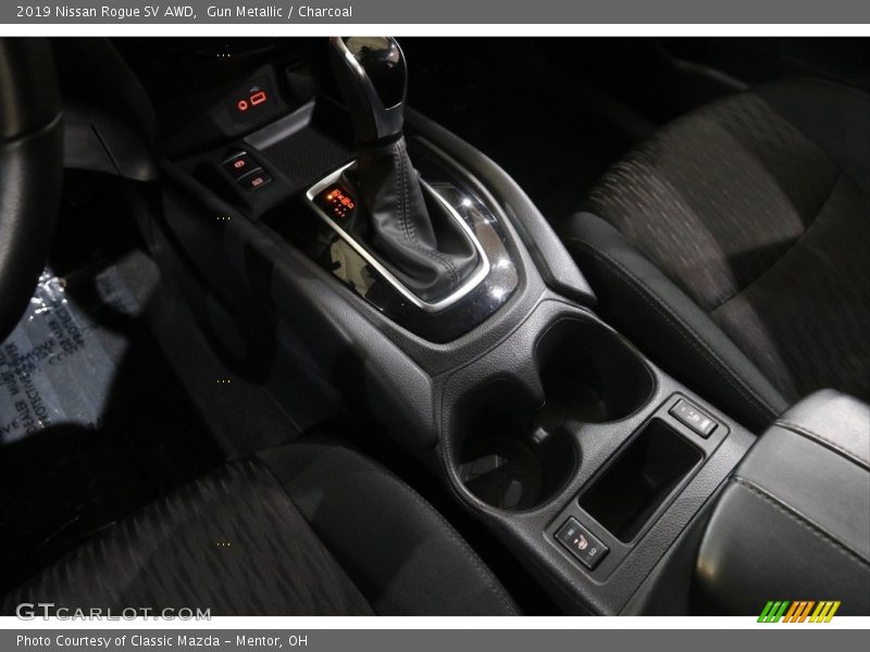 Gun Metallic / Charcoal 2019 Nissan Rogue SV AWD