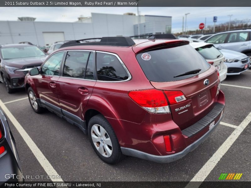 Ruby Red Pearl / Warm Ivory 2011 Subaru Outback 2.5i Limited Wagon