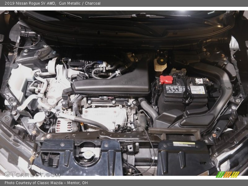 Gun Metallic / Charcoal 2019 Nissan Rogue SV AWD