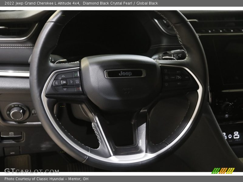 Diamond Black Crystal Pearl / Global Black 2022 Jeep Grand Cherokee L Altitude 4x4