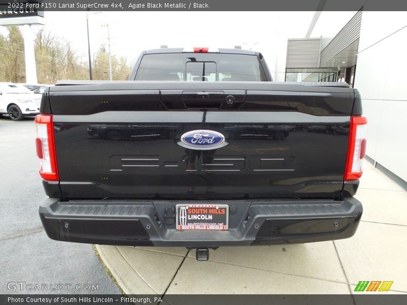 Agate Black Metallic / Black 2022 Ford F150 Lariat SuperCrew 4x4